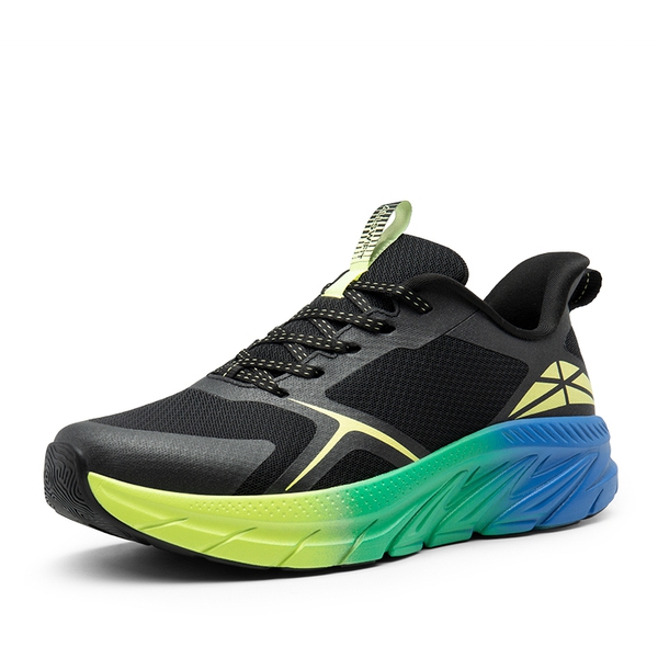 [Allswifit 1.0] Men's Comfortable Lifestyle Sneakers - BLACK/LEMON GREEN -  0